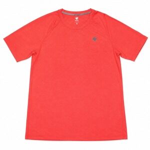 Running Rabbit EZ Tee Short Sleeve Shirt Mens Small Cherry Tomato Performance